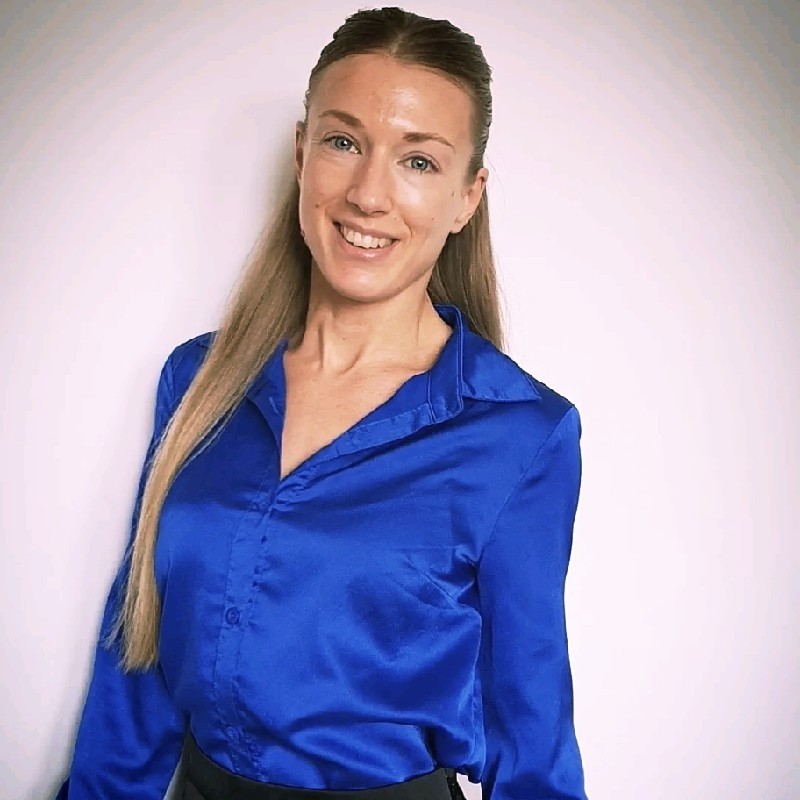 Woman smiling