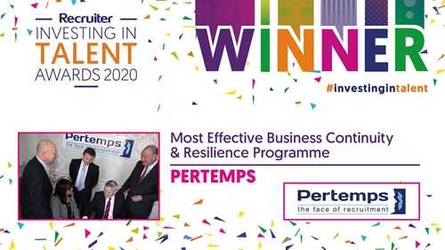Pertemps Claims Industry Award For Business Continuity And Resilience