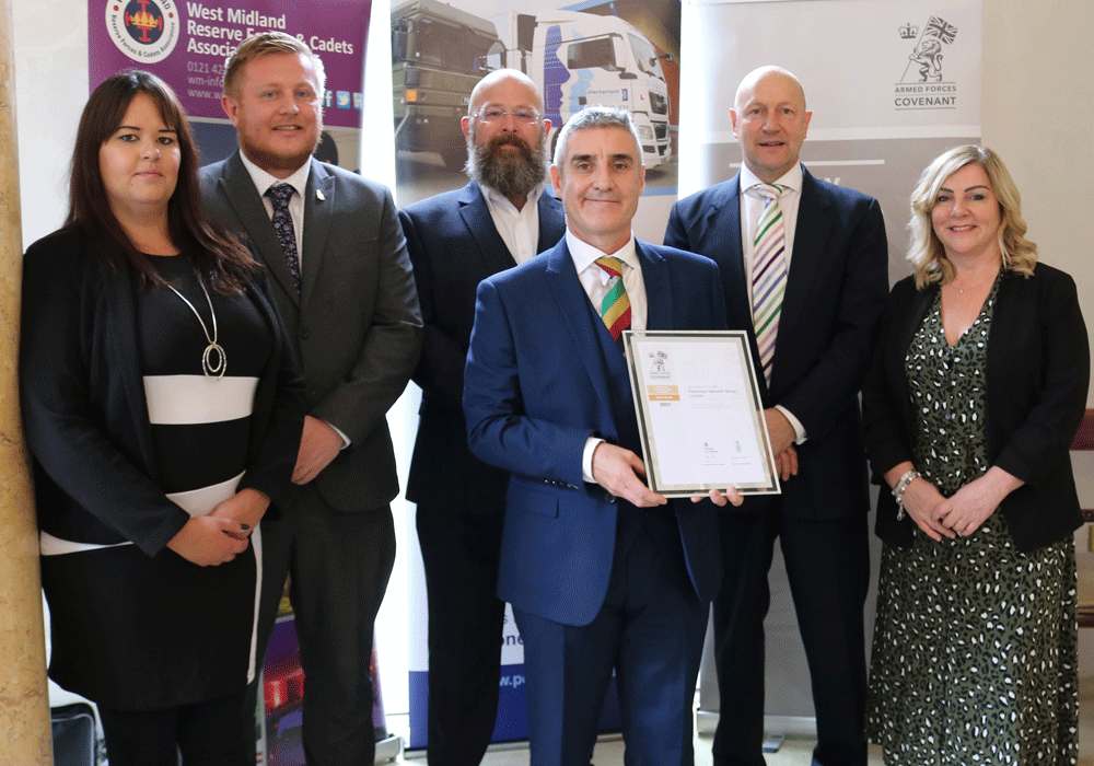 The Armed Forces Liaison team received the Armed Forces Covenant Gold Award for employee engagement,