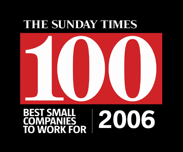 The Sunday Times 'best small companies to work for' 2006 