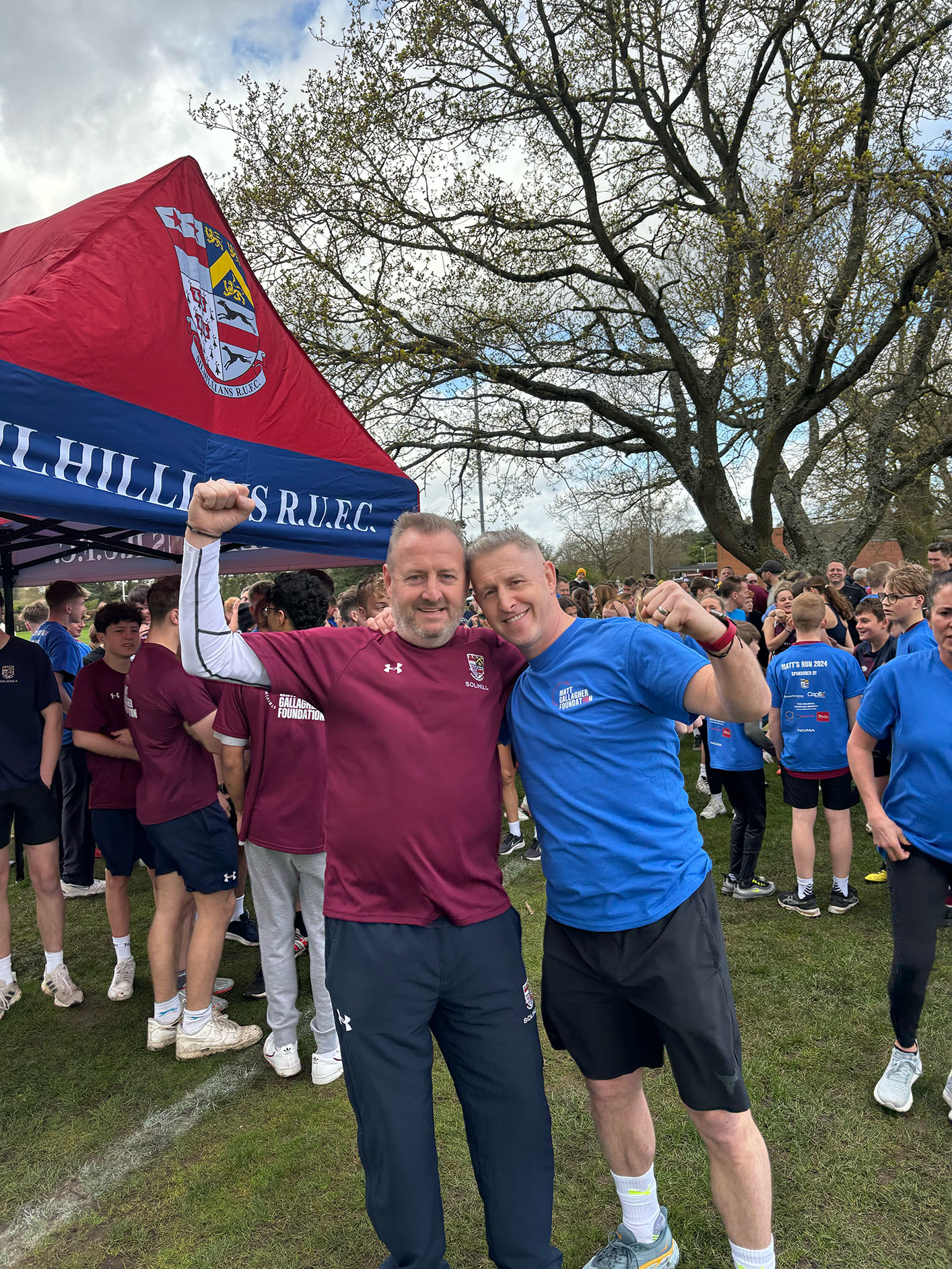 Matt and Marty pictured at the fun run Solihull