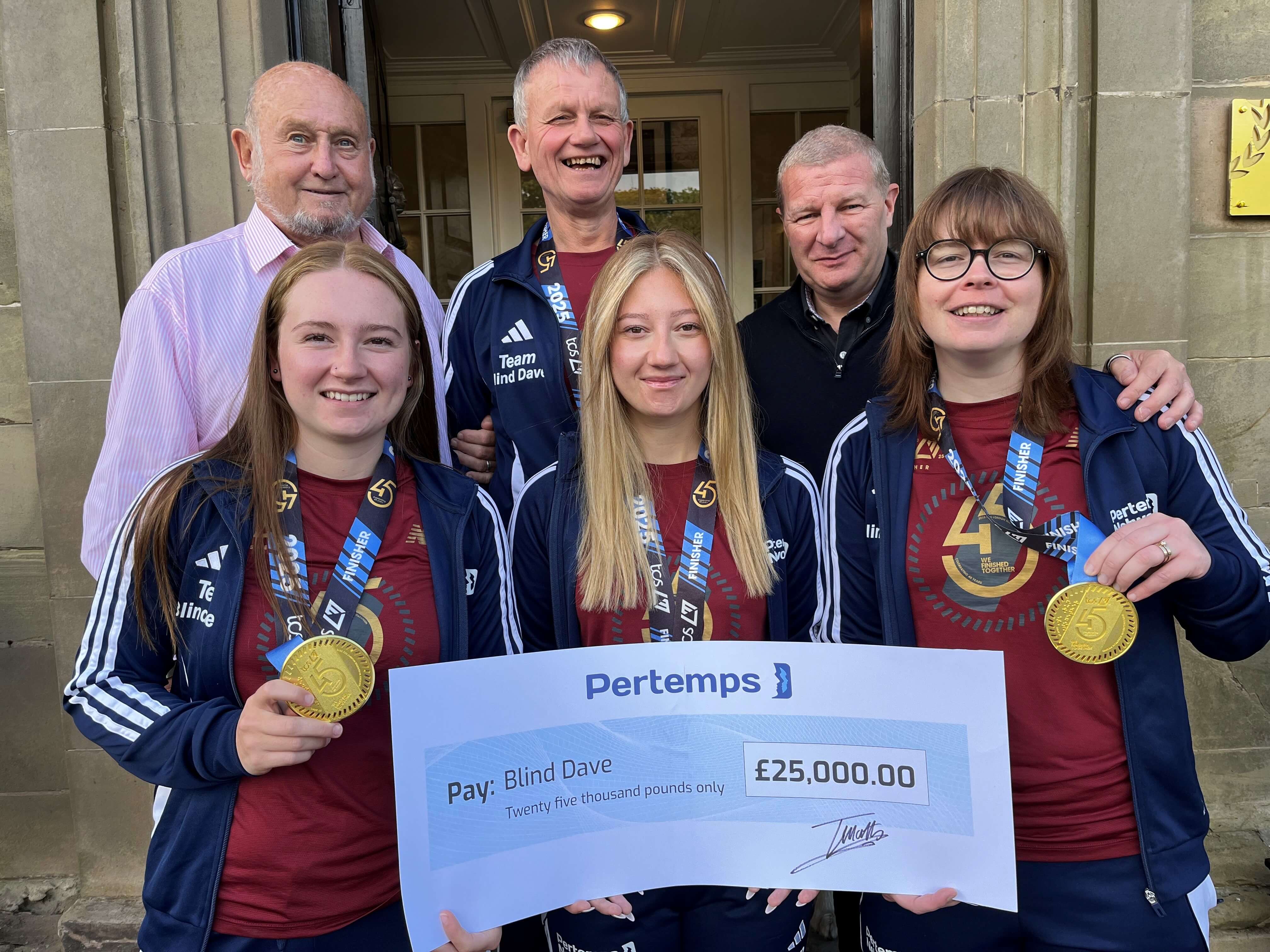 Team Dave celebrate marathon success
