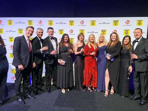 Pertemps team at the awards